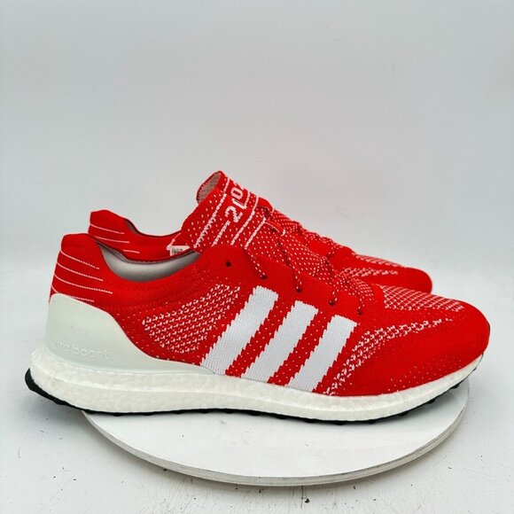 Adidas Ultraboost DNA Primeknit Men Size 14  FV6053 Active Red Running Shoes - Picture 4 of 11